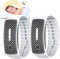 2pcs Ultrasonic Mosquito Repellent Bracelet,Moskito Pro Bracelet,Anti Mosquito Bracelet,Mosquito Bracelets for Adults,Waterproof Bug Repellent Bands,Ranti Insect Wristband Repellent(White)