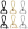 ZUWIJEQ Portachiavi con gancio per borse: 6 pcs chiusura girevole in metallo, fermagli con artiglio di aragosta lega moschettoni girevoli, come accessori fai da te per borse, tracolle e borse in pelle