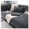 CJJZFO Sofa Überzug Weiche Chenille Sofabezug: Hund Katze Sofaschoner Anti Rutsch Vintage Couch Überzug für U Form L Form Sektionssofa für 1 2 3 4 Sitzer Sofa (Dunkelgrau, 70 * 180cm)