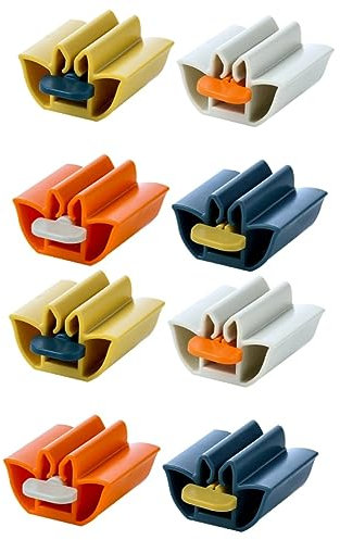 MAGICLULU 8pcs Toothpaste Squeezer Extruder Squeeze Toothpaste Tube Holder for Bathroom