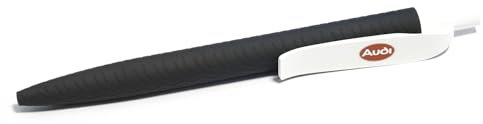 Audi A23-1057 Kugelschreiber Logo Pflaume Oval Stift Pen, schwarz