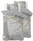 Sleeptime Bettwäsche 4teilig 135cm x 200cm 4teilig weiß - Graphic - weich & bügelfrei Bettbezüge mit Reißverschluss - Bettwäsche Set mit 2 Kissenbezüge 80cm x 80cm