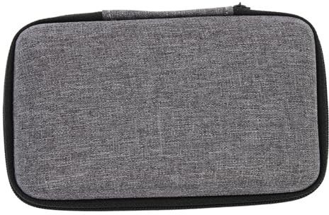 DOITOOL Portable Microphone Storage Bag Compact Digital Product Organizer for Earphones USB Cables Wireless Mic Travel Cable Organizer Pouch Grey