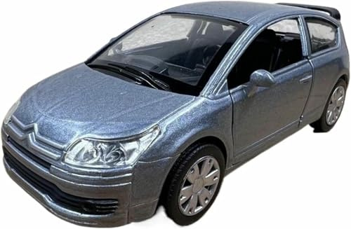 Citroën Classic C4 Modellauto Metallguss Maßstab 1:32 Statisches Simulationsfahrzeug Metall Spielzeugmodell Legierung