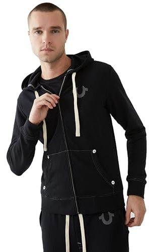 True Religion Herren Buddha Logo Zip Hoodie2 Kapuzenpullover
