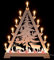 Kunstgewerbe Taulin Lichterspitze Spitzer Baum - 66 cm