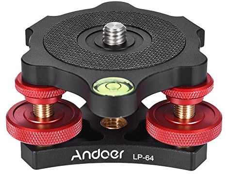 Andoer treppiede Livello di Precisione Base di Livellamento per Treppiede Monopiede Reflex