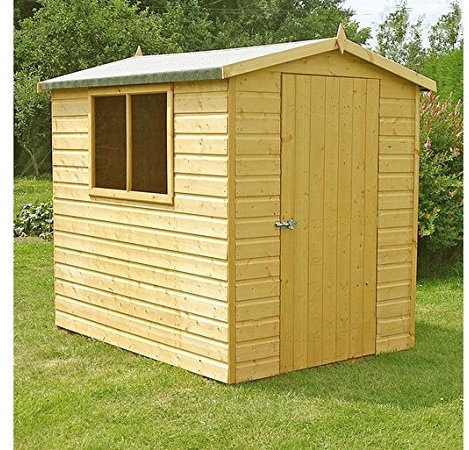 ARBOUR Homewood Lewis Wooden Apex Shed - 7 x 5ft.