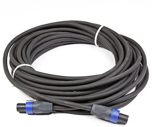 MUSIC STORE LS-Kabel, 15m, Speaker Twist PRO, 4x 2,5mm², Lautsprecherkabel, Schwarz, Made in Germany
