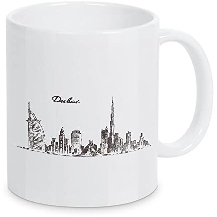 artboxONE Tasse Skyline of Dubai von Alexandr Bakanov - Kaffeetasse Städte