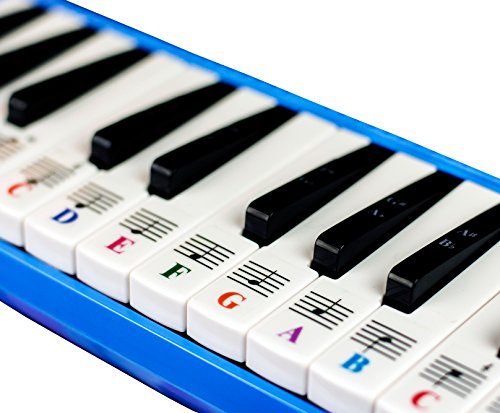 Melodica 32/37 Key Piano Stickers Transparent Removable Made in USA