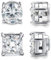 Milacolato 2 Pairs Edelstahl Magnetische Ohrstecker für Männer Frauen Nicht Piercing CZ Hypoallergen 4-10mm