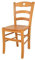 t m c s Tommychairs - Stuhl Cuore für Küche und Esszimmer, Robuste Struktur aus Buchenholz in der Farbe Honig lackiert und Sitzfläche aus Holz