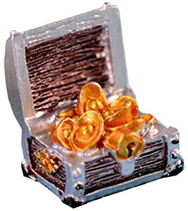 Schatztruhe Box Antike Kreative Aquarium Aquarium Dekoration Landschaft Pirat Goldmünzen Startseite Ornaments Resin Crafts
