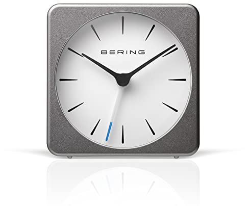 BERING Damen und Herren Alarmclock Funk Movement - Home Decor Collection mit Kunststoff Glas 91066-74S
