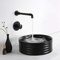 WRISCG Miscelatore Lavabo Bagno, Rubinetto Lavabo Muro Miscelatore per Bagno, Stile Industriale Steampunk Rubinetto per Hotel a Tema, Bar, Caffetteria, Lavandino Bagno Rubinetto Bagno Lavabo