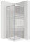 MOG Duschkabine mit Schiebetüren 80x100 cm Höhe: 180 cm Eckdusche mit Rollensystem aus 6mm teilsatiniertem ESG Glas DK77 - alle Grössen