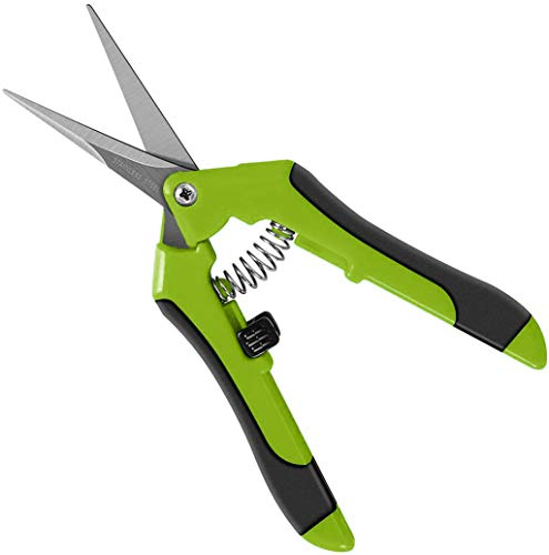 Professionelle Gartenschere, Trimmschere – gerade Spitze, Gartenschere, Gartenschere, gerade Edelstahl-Klingen mit gefederten Komfortgriffen