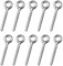 Aallo 10 Pcs M6 Golfari 304 Acciaio inox Bullone Bulloni a Occhiello Lunghi per Esterni,Altalena,Casa,Ufficio