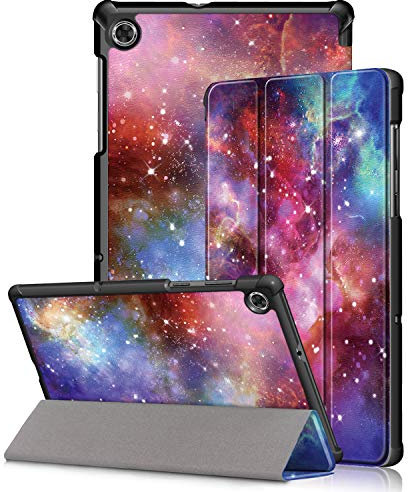 Kemocy Funda para Lenovo Tab M10 Plus TB-X606F/TB-X606X, ultra fina, de piel sintética, con función de soporte, funda para Lenovo Tab M10 FHD Plus de 10,3 pulgadas, Galassia