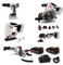 Pack Outillage X-Performer - Perceuse - Scie Sauteuse/Circulaire/Sabre/Multifonctions - Ponceuse - BATTERIES 2Ah - chargeur