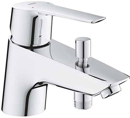 GROHE Mitigeur monocommande Bain / Douche Start, robinet avec inverseur, mousseur économique d'eau, installation rapide, finition brillante et facile à nettoyer, chromé, 23229002 (Import Allemagne)