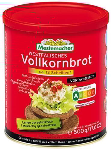 Mestemacher Westfälisches Vollkornbrot Vorratsbrot in der Dose 500g