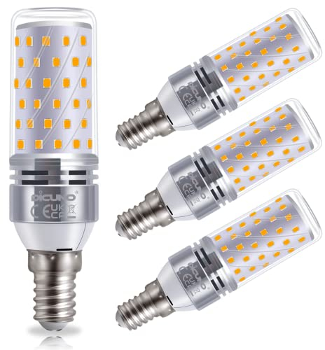 DiCUNO E14 LED Mais Glühbirne 10W, 2700K Warmweiß, entspricht 130W Glühbirne, 1350LM LED Maiskolben E14, CRI 82, nicht Dimmbar, kleine Edison Schraube für Kronleuchter, Designerlampe, 4er Pack