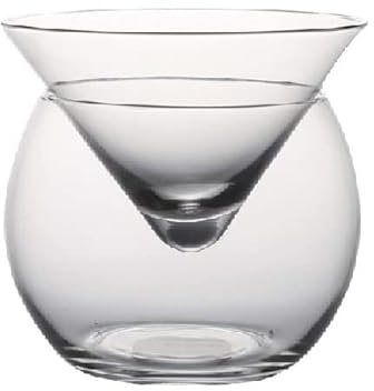 ZXMJYHK Fendu créatif DIY Cocktail gastronomique moléculaire Verres de boule de cône de verre Set Conteneur de smoothie de verre Martini (Color : 750ml)