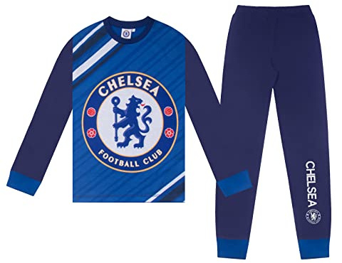 Chelsea Boys Pyjamas Long Sublimation Kids Official Football Gift