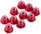 Dadi Esagonali Autobloccanti 10 Pezzi M5 Mutter Rot Rc M3 Mutter Dado M3 Dado di Bloccaggio in Nylon Flangiato in Alluminio CNC Dadi Autobloccanti in Metallo Rosso Scuro