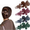 Lot de 4 pinces à cheveux papillon pour femme - Grand bec de canard mat - Pour femmes et filles
