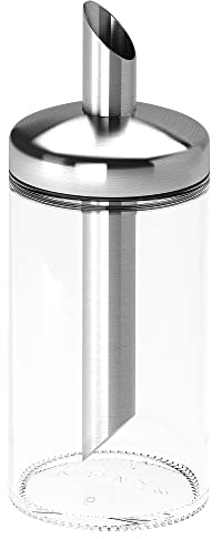 Ikea DOLD Portion Zuckerstreuer, 15 cm, Klarglas/Edelstahl