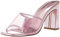 The Drop Pattie Mules À Haut Talon Bloc pour Femme, Rose Transparent, 37.5
