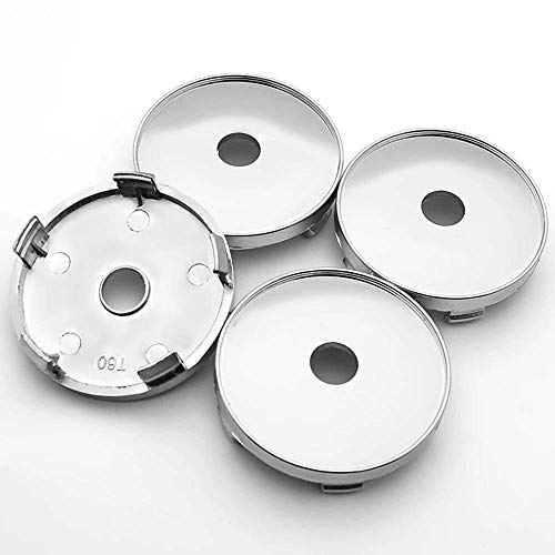 WOAFEY Nabendeckel 4 STÜCKE 60mm für Dacia Duster Logan Sandero Stepway Lodgy Mcv Car Rad Center Hub Cap Auto Styling Felgen Abdeckung Badge Emblem Aufkleber Radnabenkappen,B