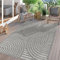 TT Home In-& Outdoor Teppich Wetterfest Balkon Küche Wohnzimmer Boho Skandi Design, Farbe:Hellanthrazit Grau, Größe:200x280 cm