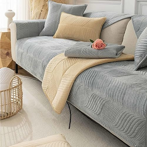 MTHGH Sofabezug Ecksofa l Form Wasserdicht,sofaschoner rutschfest Hund Katze Couch Überzug Ecksofa u Form Decke Universal 3/2/4/1sitzer Sofa,#1-90x120cm