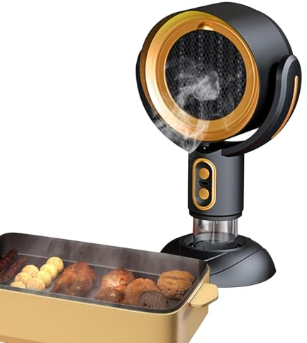 Desktop Range Hood - Portable Extractor Hood - Low Noise Filtering Fumes - Detachable Filter Screen Adsorbed Oil Kitchen Exhaust Fan - Portable Range Hood For Kitchen Hot Pot RV Cooking