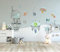 XLMING Handbemaltes Cartoon Weltraum Planet Rakete Kinderzimmer 3D Tapete Wohnzimmer Sofa Schlafzimmer Esszimmer Home Dekoration Wand-400cm×280cm