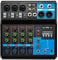 Mini Audio Mixer, DJ Soundboard Mischpult Konsolensystem mit 5-Kana-48-V-Phantomspeisung-USB-Bluetooth-Reverb-Effekt für KTV, Bühnenauftritte, Konferenzen