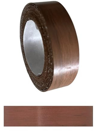 Gedotec Kantenumleimer selbstklebend | 1 Stück | 18 mm x 5 m | 349 - Walnuss | TAPE | Holzfurnier in verschiedenen Dekoren | Melaminkanten-Band zum Kleben | Möbelkanten-Band | Melaminkanten