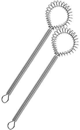 PRETYZOOM 2 Piezas Agitador De Resorte Herramienta Para Hornear Utensilios De Cocina Rosa Palos De Mezcla Manual Batidores De Cocina Batidor De Mezcla Minibebidas Silver Acero Inoxidable