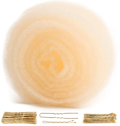 YGQQOY Haarfüller für Hochsteckfrisuren, Haarpolsterung, Haarschwamm für Hochsteckfrisuren, Haarstößel für Volumeneinsatz, Blond