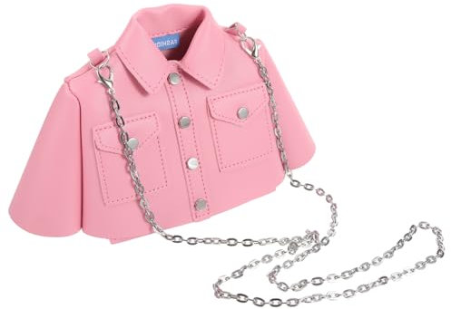 COSMEVIVI Borse In Pu Rosa Da Donna Borsa A Tracolla Da Donna Borse A Tracolla Da Donna Borsa Da Donna In Metallo