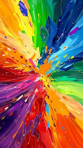 ARTGOTO Malen nach Zahlen Erwachsene Groß XXL,40x70cm Malen nach Zahlen Erwachsene Abstrakt Farbe A,Paint by Numbers Adult Mit Zubehör Für Wanddekoration(Ohne Rahmen)