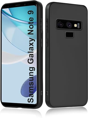 MC WHLZD Hülle für Samsung Galaxy Note 9 6,4 Zoll, Ultra Dünn Handyhülle Weiche TPU Silikon Stoßfest Kratzfest Schutzhülle Case Kompatibel mit Samsung Galaxy Note 9, Schwarz