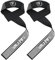 GORILLA SPORTS® Zughilfen Krafttraining - 2er Set, Silikon, Gepolstert, Weich, Anti Rutsch, Schwarz - Lifting Straps, Handgelenk Bandagen, Fitness Zubehör für Bodybuilding, Gym