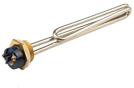 PVUVTNAHW DN25 1.0 bride chauffage tubulaire Sauna tête vis rabattable-1.5KW/2KW/3KW SS201 résistance électrique chaleur for le chauffage des liquides(2000W 220V)