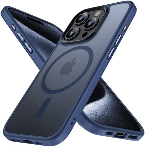U Ultimate24Style Premium Hülle für iPhone 15 Pro – Robust, stoßfest & stilvoll! Airbag-Technologie für Schutz auf Militärniveau. Kratzfest, griffig & sorgt für höchsten Komfort (Blau, iPhone 15 Pro)