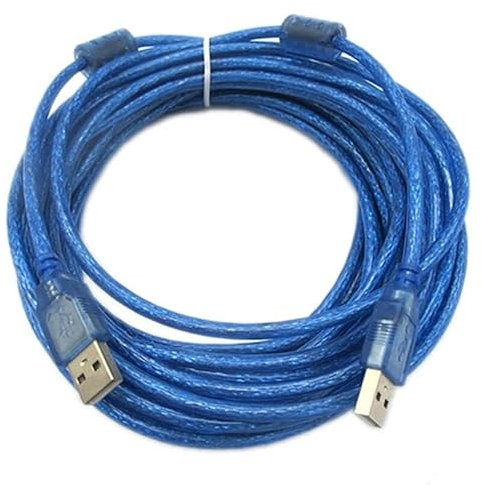 Câble d'extension USB A mâle vers A mâle, câble de transmission USB2.0 bleu (10m)